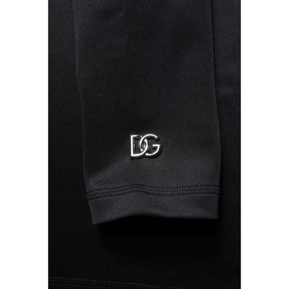 Dolce & Gabbana Black Polyester Turtleneck Pullover Sweater 1728,67345645728,Black,Clothing,Dolce & Gabbana,IT48 | M,IT50 | L,IT52 | XL,Material: 92% Polyester 8% Elastane,Men,Men - Clothing,New with tags,Sweaters - Clothing,Sweaters - Men - Clothing,Turt
