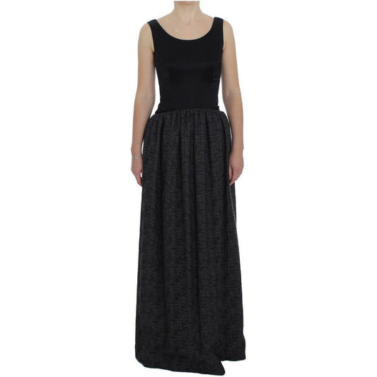 Dolce & Gabbana Elegant Black Full-Length Sheath Dress Dolce & Gabbana