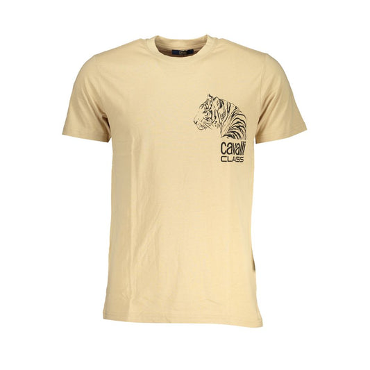 Cavalli Class Beige Cotton Men T-Shirt 1728,67403481248,Beige,Cavalli Class,Clothing,Men,New with tags,T-Shirts - Clothing,T-Shirts - T-Shirts - Clothing,XL,XXL