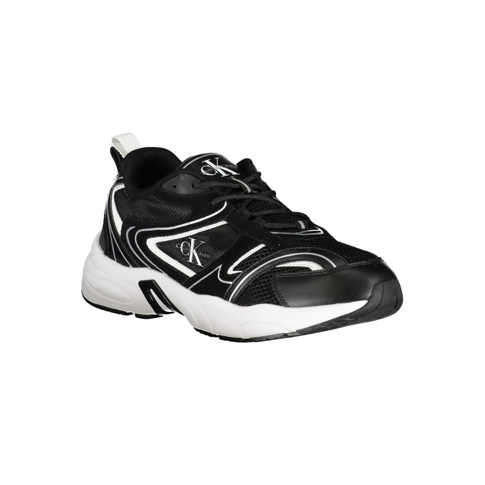 Calvin Klein Black Polyurethane Men's Sneaker 1728,67403481248,Athletic - Sneakers - Shoes,Black,Calvin Klein,EU40/US7,EU41/US8,EU42/US9,EU43/US10,EU44/US11,Men,New with tags,Shoes,Sneakers - Shoes