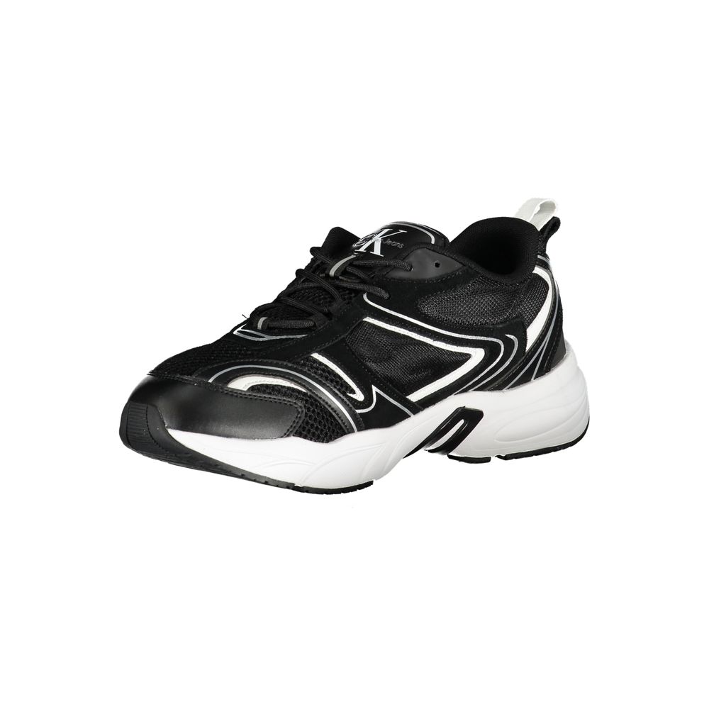 Calvin Klein Black Polyurethane Men's Sneaker 1728,67403481248,Athletic - Sneakers - Shoes,Black,Calvin Klein,EU40/US7,EU41/US8,EU42/US9,EU43/US10,EU44/US11,Men,New with tags,Shoes,Sneakers - Shoes