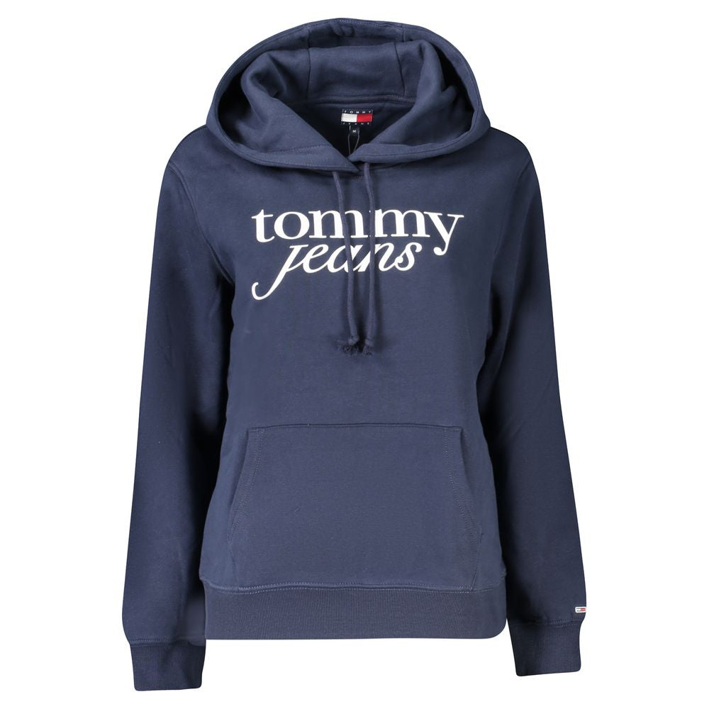 Tommy Hilfiger Blue Cotton Women's Hooded Sweatshirt