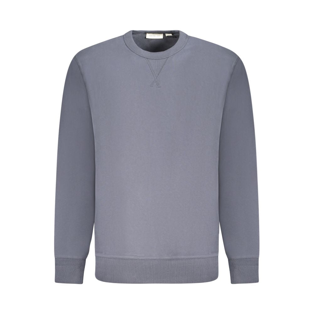 Calvin Klein Blue Cotton Men Sweater 1728,67403481248,Blue,Calvin Klein,Clothing,Men,New with tags,Sweaters - Clothing,Sweatshirts - Sweaters - Clothing,XL,XXL