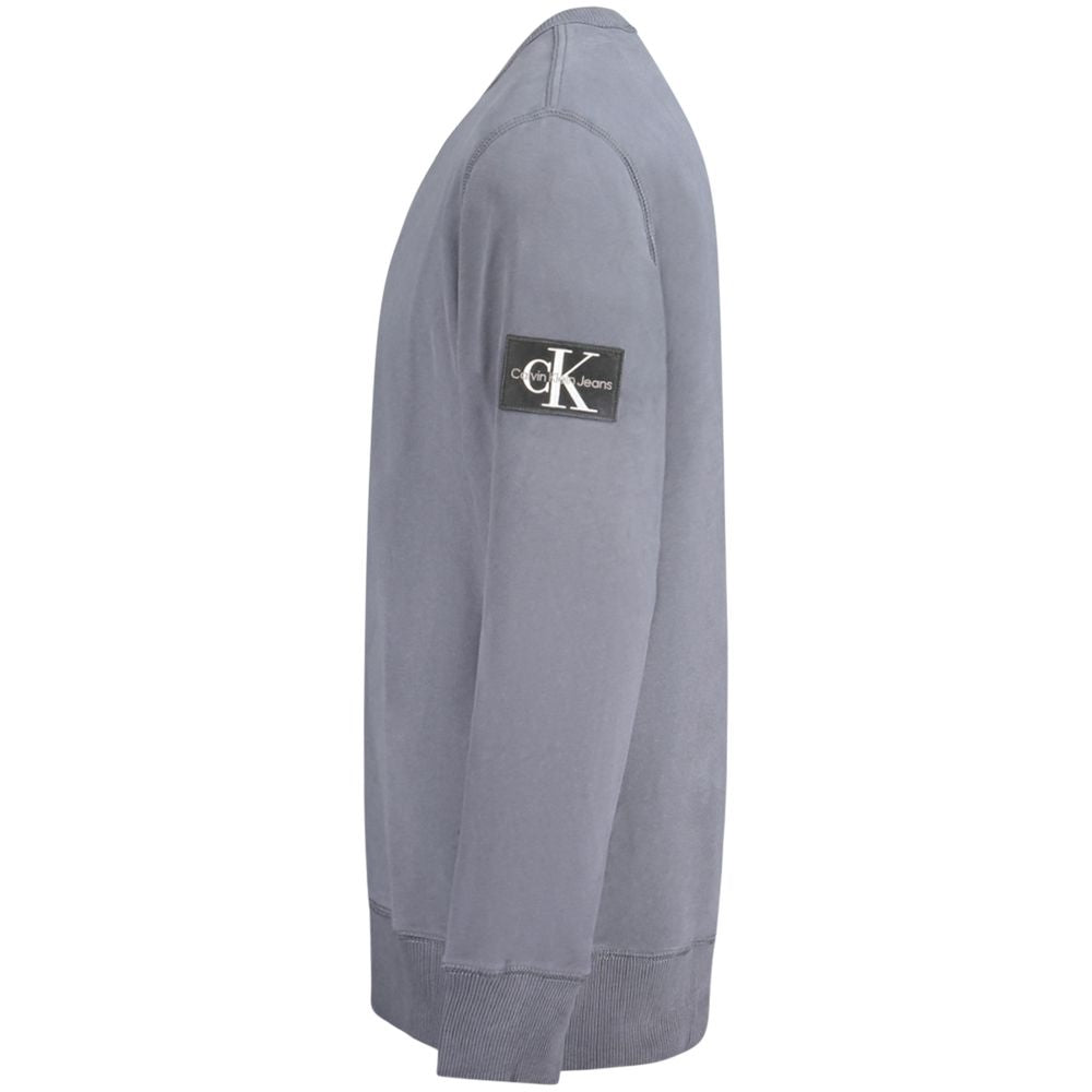 Calvin Klein Blue Cotton Men Sweater 1728,67403481248,Blue,Calvin Klein,Clothing,Men,New with tags,Sweaters - Clothing,Sweatshirts - Sweaters - Clothing,XL,XXL