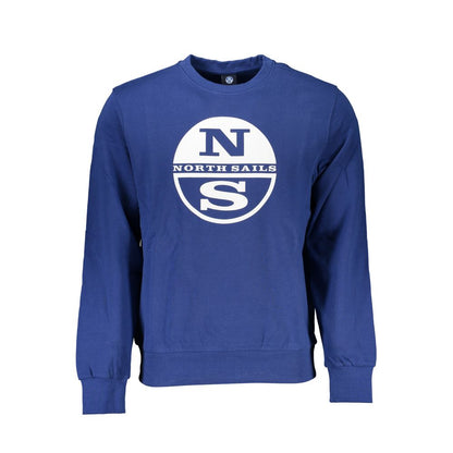 North Sails Blue Cotton Men Sweater