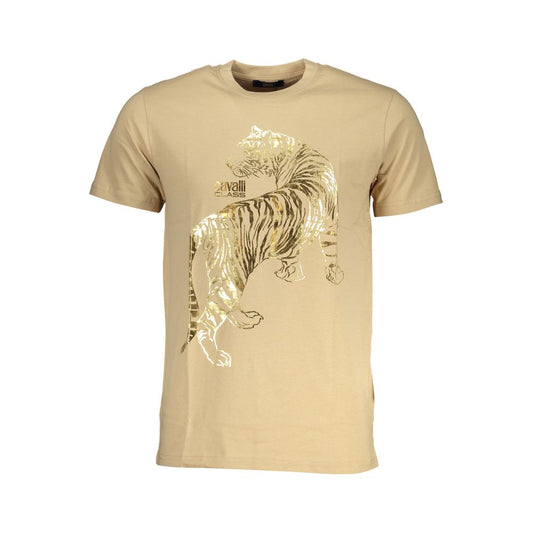 Cavalli Class Beige Cotton Men T-Shirt 1728,67403481248,Beige,Cavalli Class,Clothing,L,Men,New with tags,T-Shirts - Clothing,T-Shirts - T-Shirts - Clothing,XL,XXL
