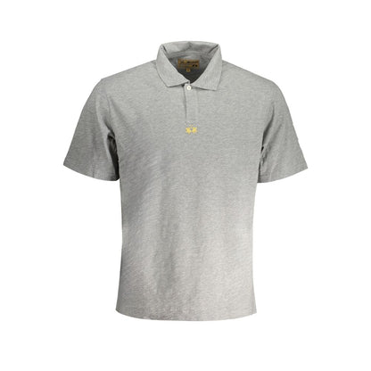 La Martina Brown Cotton Men Polo Shirt