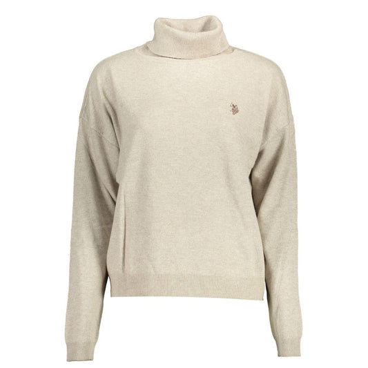 U.S. POLO ASSN. Beige Fabric Women's Sweater