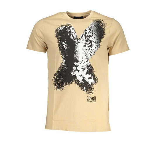 Cavalli Class Beige Cotton Men's T-Shirt 1728,67403481248,Beige,Cavalli Class,Clothing,L,Men,New with tags,T-Shirts - Clothing,T-Shirts - T-Shirts - Clothing,XL,XXL