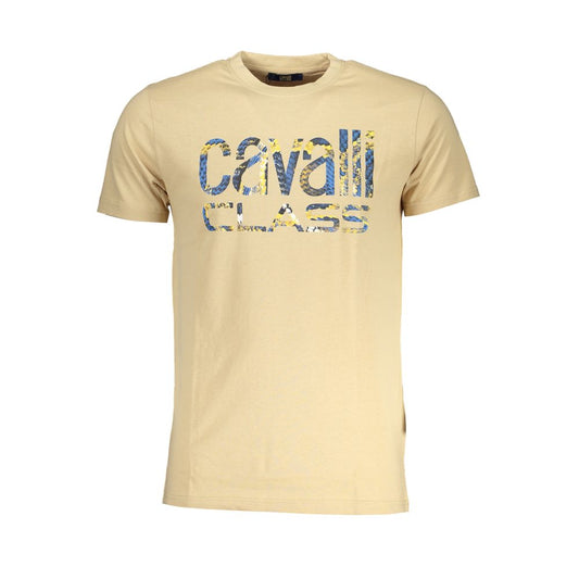 Cavalli Class Beige Cotton Men T-Shirt 1728,67403481248,Beige,Cavalli Class,Clothing,Men,New with tags,T-Shirts - Clothing,T-Shirts - T-Shirts - Clothing,XL,XXL