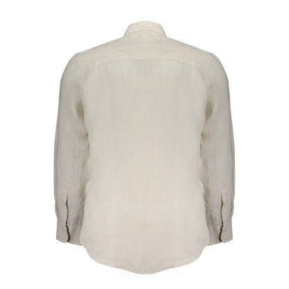 North Sails Beige Linen Men Shirt