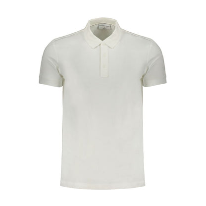 Calvin Klein Bianco Cotton Men Polo