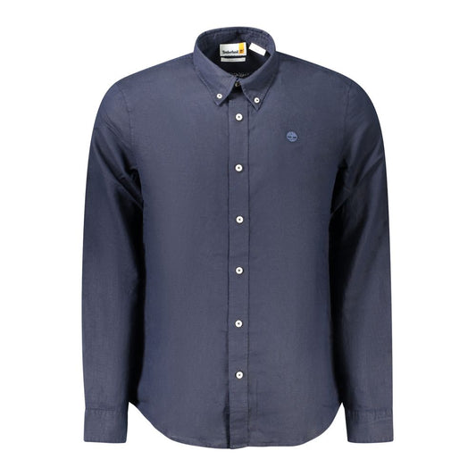 Timberland Blue Linen Men Shirt 1728,67403481248,Blue,Clothing,Dress Shirts - Shirts - Clothing,Men,New with tags,S,Shirts - Clothing,Timberland
