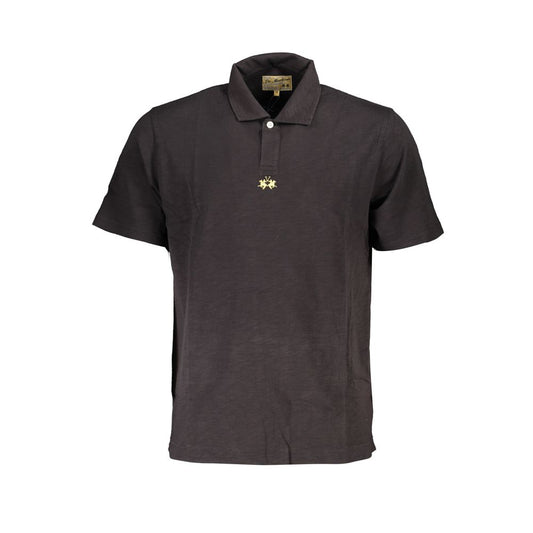 La Martina Black Cotton Men's Polo Shirt 1728,67403481248,Black,Clothing,L,La Martina,M,Men,New with tags,Polo Shirts - T-Shirts - Clothing,S,T-Shirts - Clothing,XL,XXL