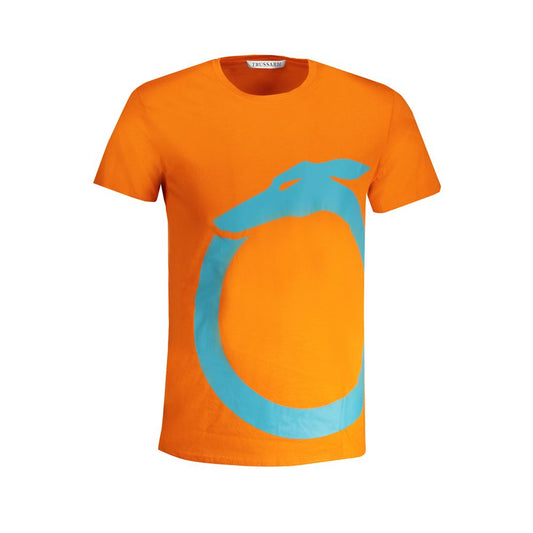 Trussardi Arancione Cotton Men T-Shirt 1728,67403481248,Clothing,L,M,Men,New with tags,Orange,S,T-Shirts - Clothing,T-Shirts - T-Shirts - Clothing,Trussardi,XL,XXL