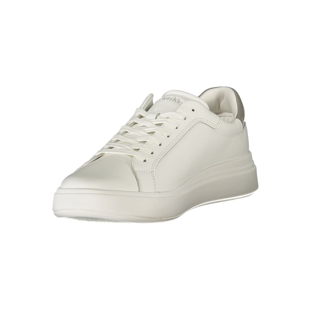 Calvin Klein White Polyurethane Men Sneaker