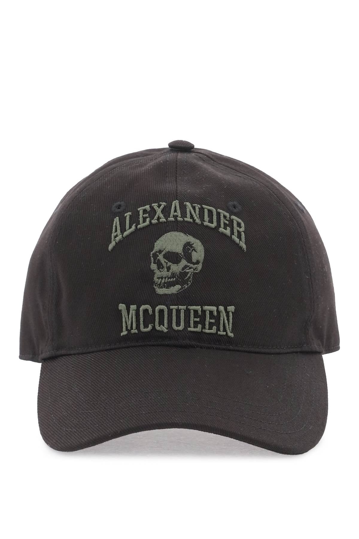 Alexander Mcqueen varsity skull baseball cap