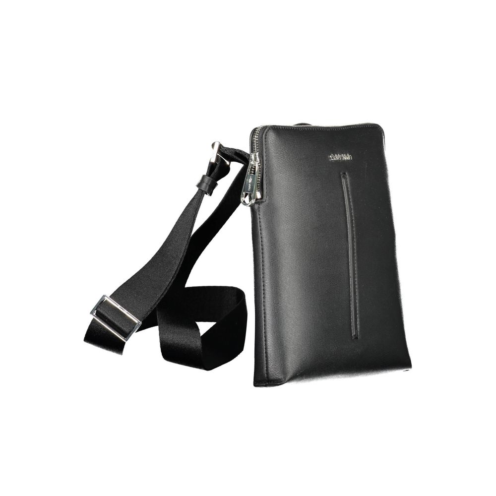 Calvin Klein Black Polyurethane Men Shoulder Bag 1728,67403481248,Bags,Black,Calvin Klein,Men,New with tags,Shoulder Bags - Bags