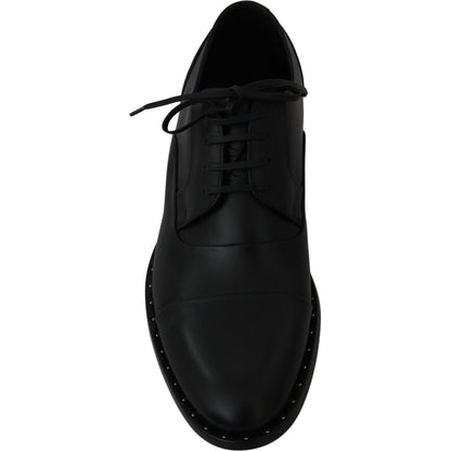 Dolce & Gabbana Black Leather Derby Formal Shoes 1728,67345645728,Black,Dolce & Gabbana,EU39/US6,Formal - Men - Shoes,Material: Leather,Men,Men - Shoes,New with tags,Oxfords and Derbies - Shoes,Shoes