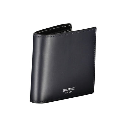 Tommy Hilfiger Blue Leather Men Wallet