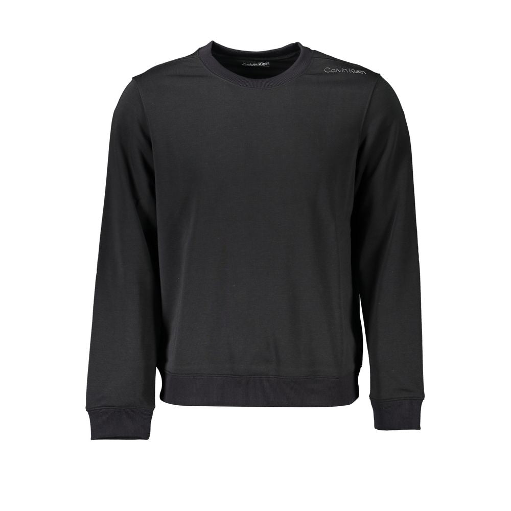Calvin Klein Black Polyester Men's Sweatshirt 1728,67403481248,Black,Calvin Klein,Clothing,Men,New with tags,Sweaters - Clothing,Sweatshirts - Sweaters - Clothing,XL,XXL