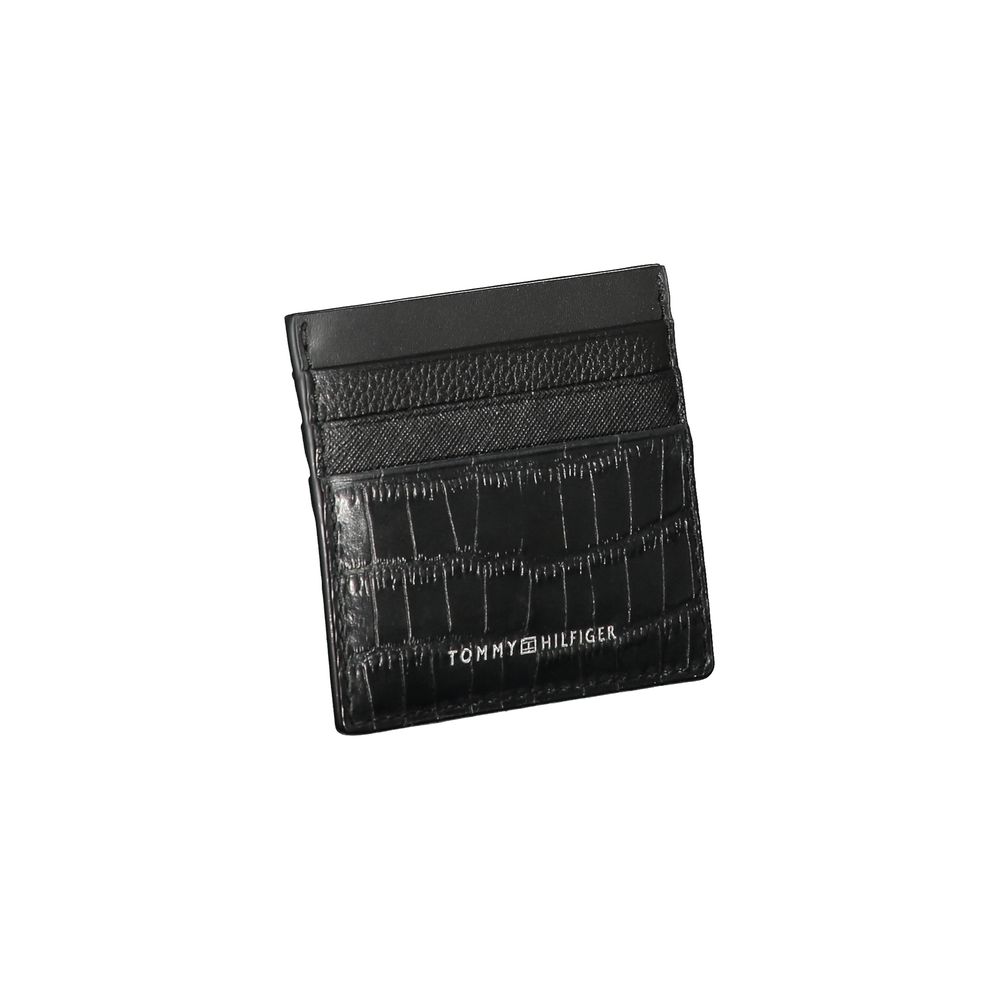 Tommy Hilfiger Black Leather Mens Wallet