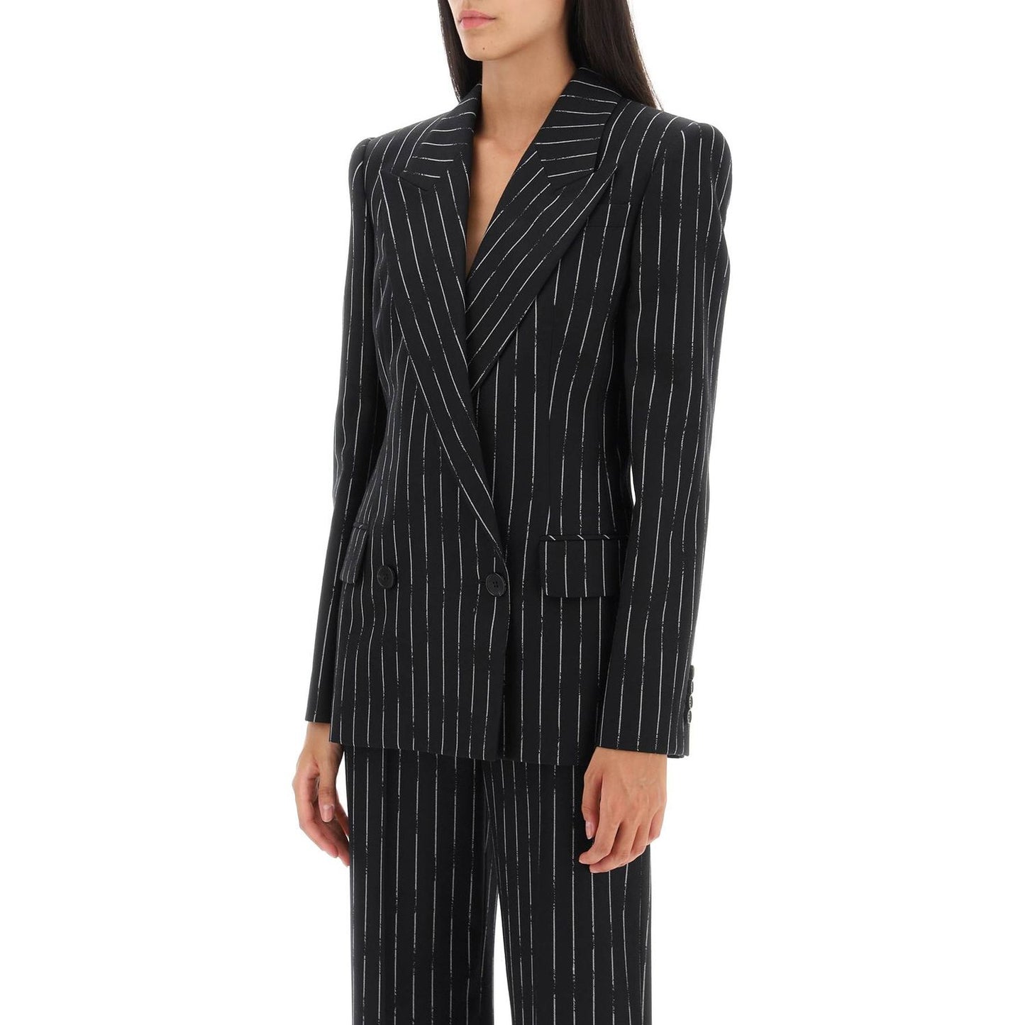 Alexander Mcqueen broken pinstripe jacket Jackets Alexander Mcqueen