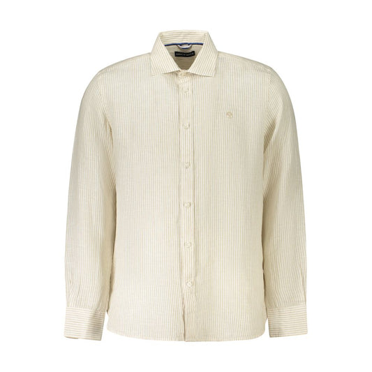 North Sails Beige Linen Men Shirt 1728,67403481248,Beige,Clothing,Denim - Shirts - Clothing,L,M,Men,New with tags,North Sails,S,Shirts - Clothing,XL,XXL