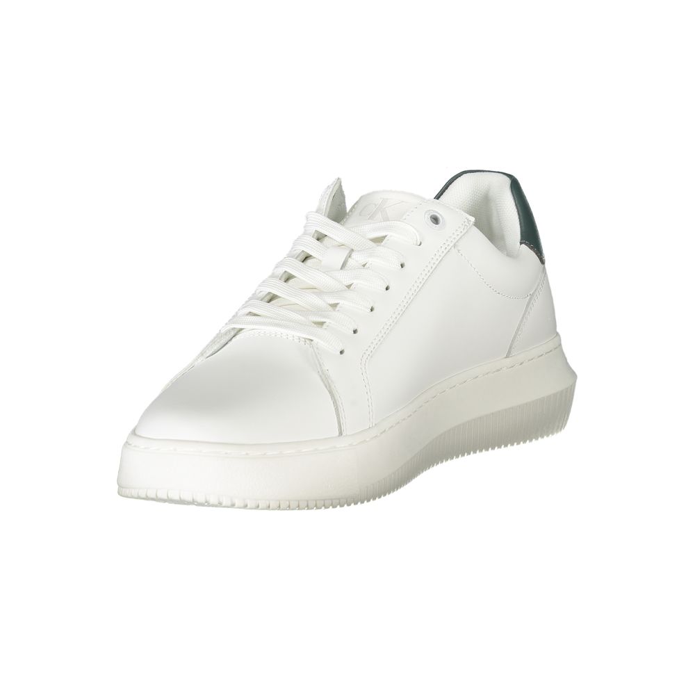 Calvin Klein Bianco Polyurethane Men Sneaker 1728,67403481248,Athletic - Sneakers - Shoes,Calvin Klein,EU40/US7,EU42/US9,EU43/US10,EU44/US11,EU45/US12,Men,New with tags,Shoes,Sneakers - Shoes,White
