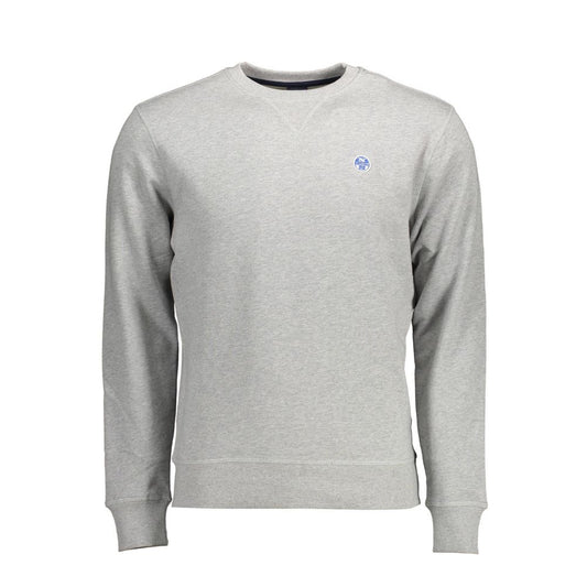 North Sails Grigio Cotton Men Sweatshirt