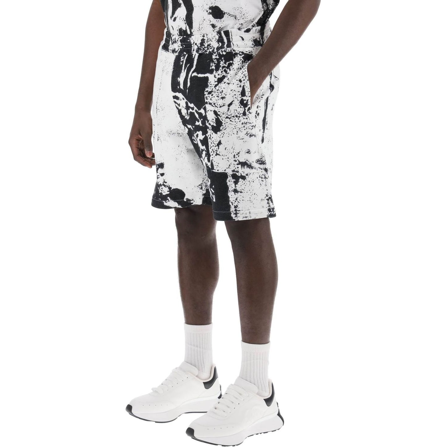 Alexander Mcqueen fold print sweat shorts Short trousers Alexander Mcqueen