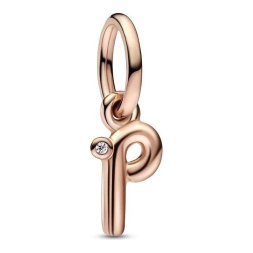 PANDORA CHARMS Mod. LETTER P DANGLE DESIGNER FASHION JEWELLERY PANDORA