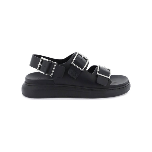 Alexander Mcqueen leather sandals with maxi buckles Sandals Alexander Mcqueen