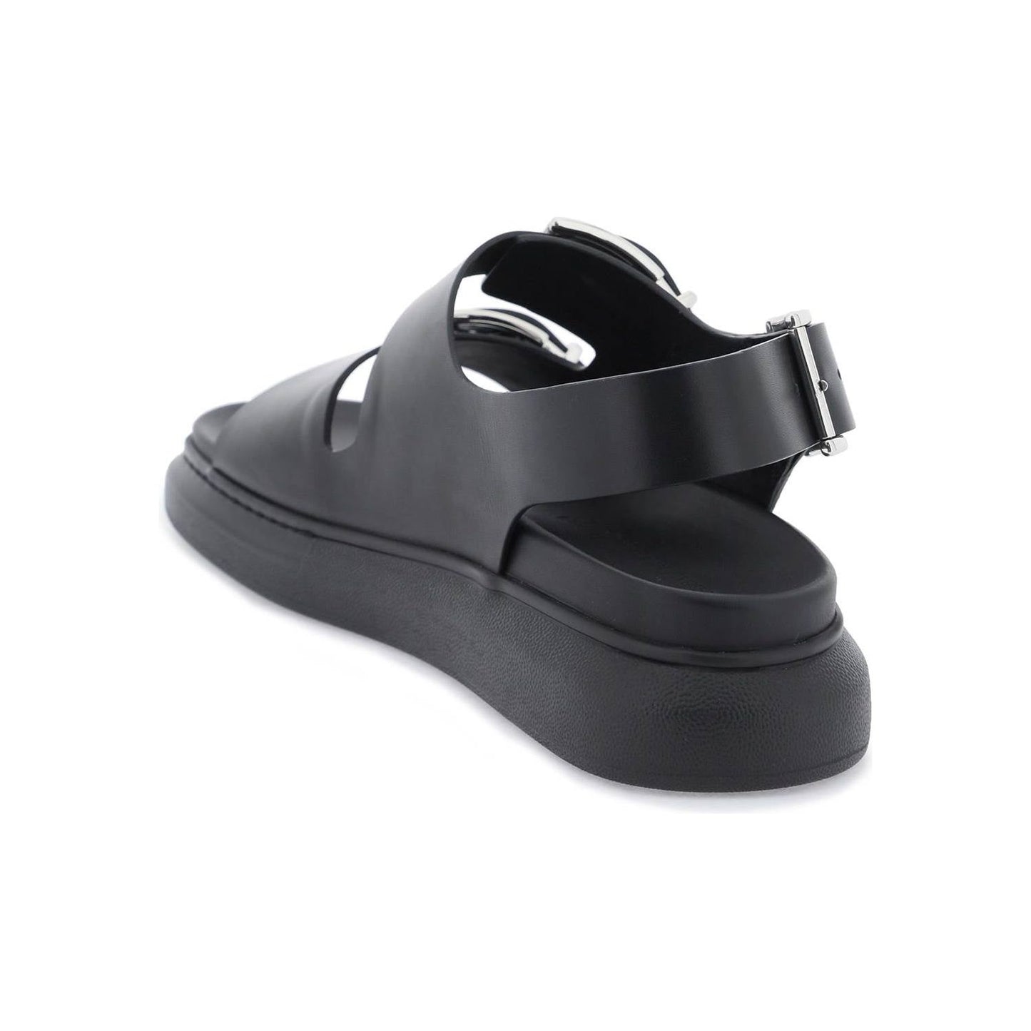 Alexander Mcqueen leather sandals with maxi buckles Sandals Alexander Mcqueen