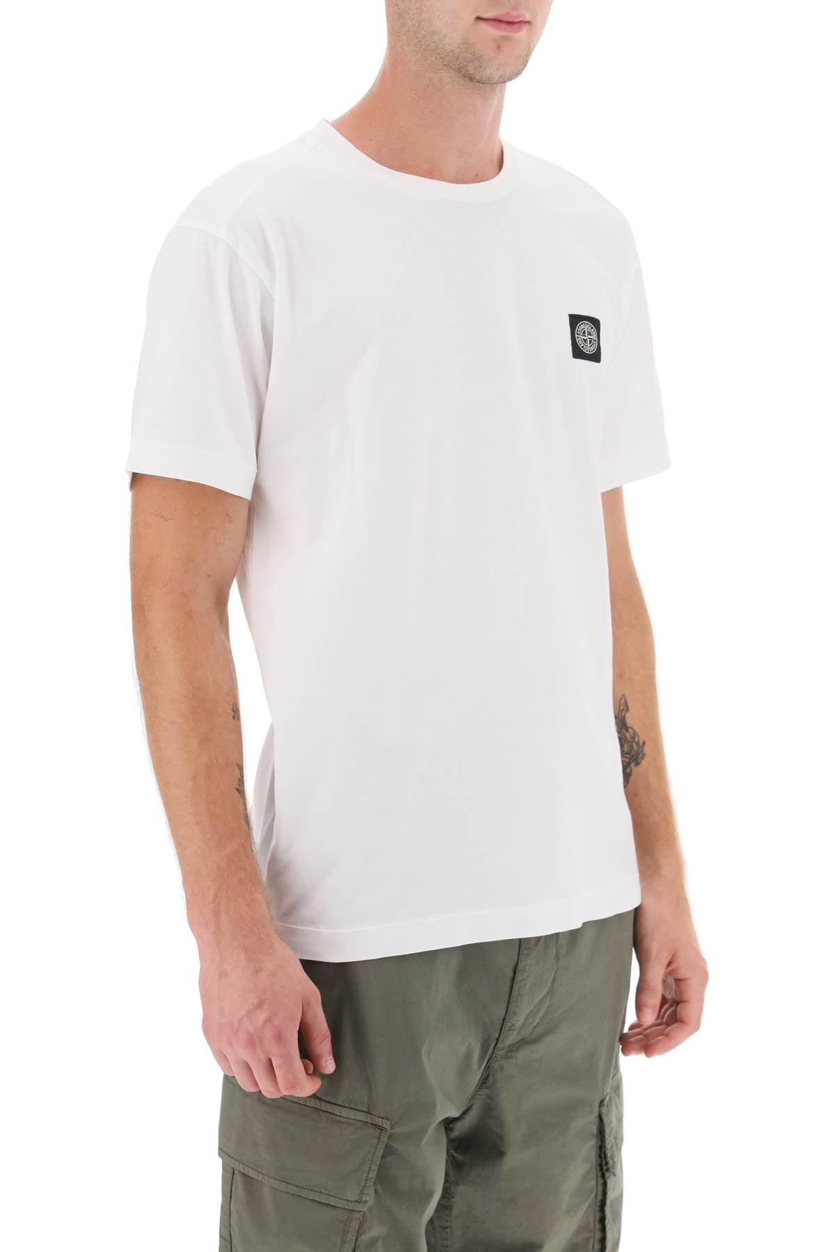 Stone Island logo patch t-shirt