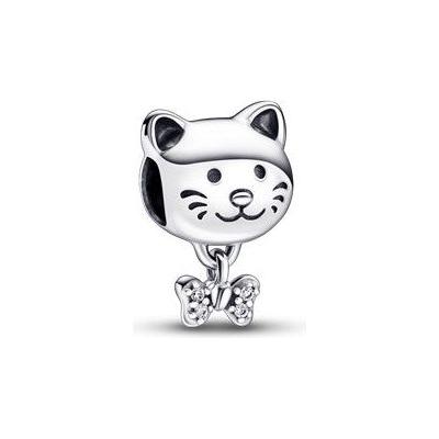 PANDORA CHARMS Mod. PET CAT & BOW DESIGNER FASHION JEWELLERY PANDORA