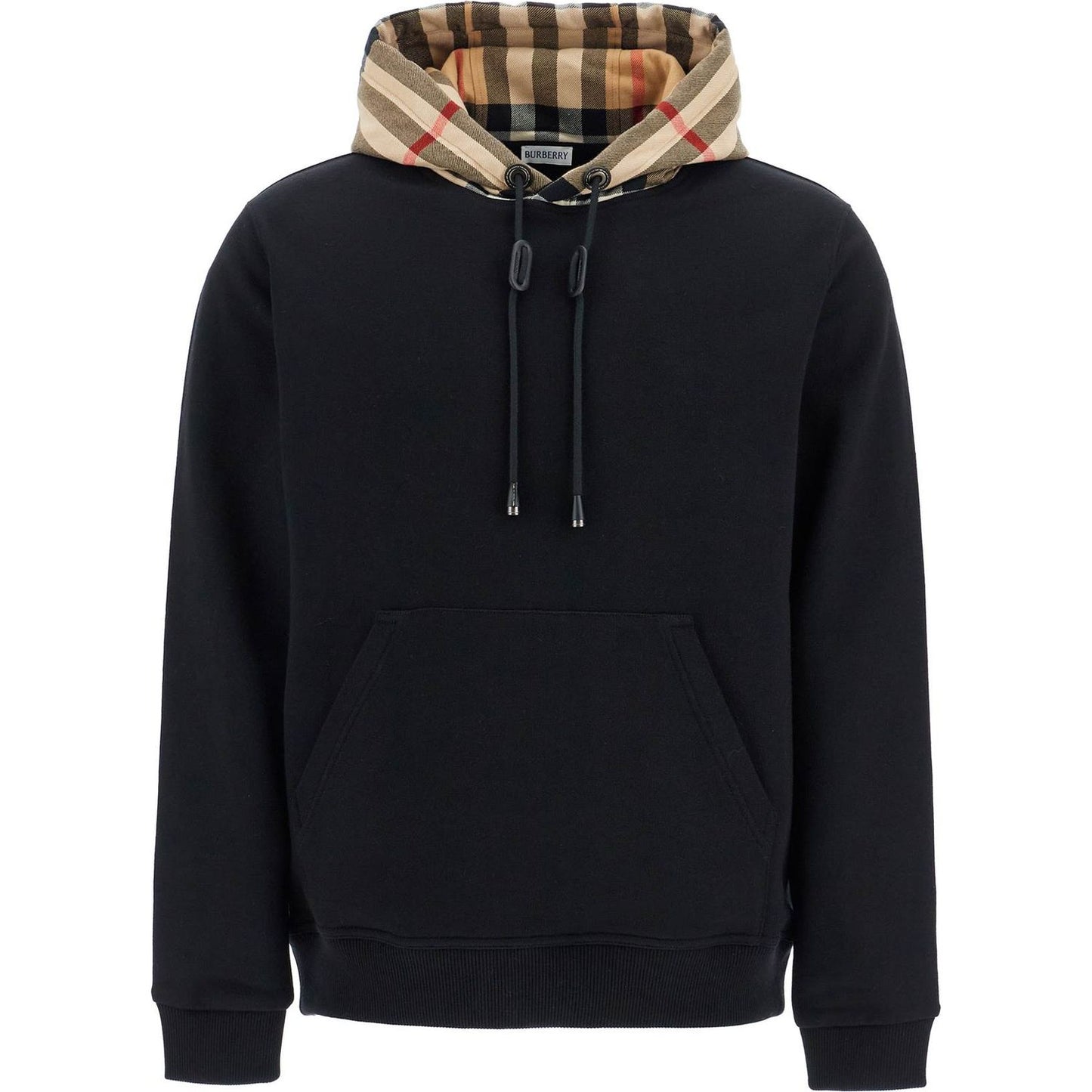 Burberry samuel sweatshirt with check hood Topwear Burberry