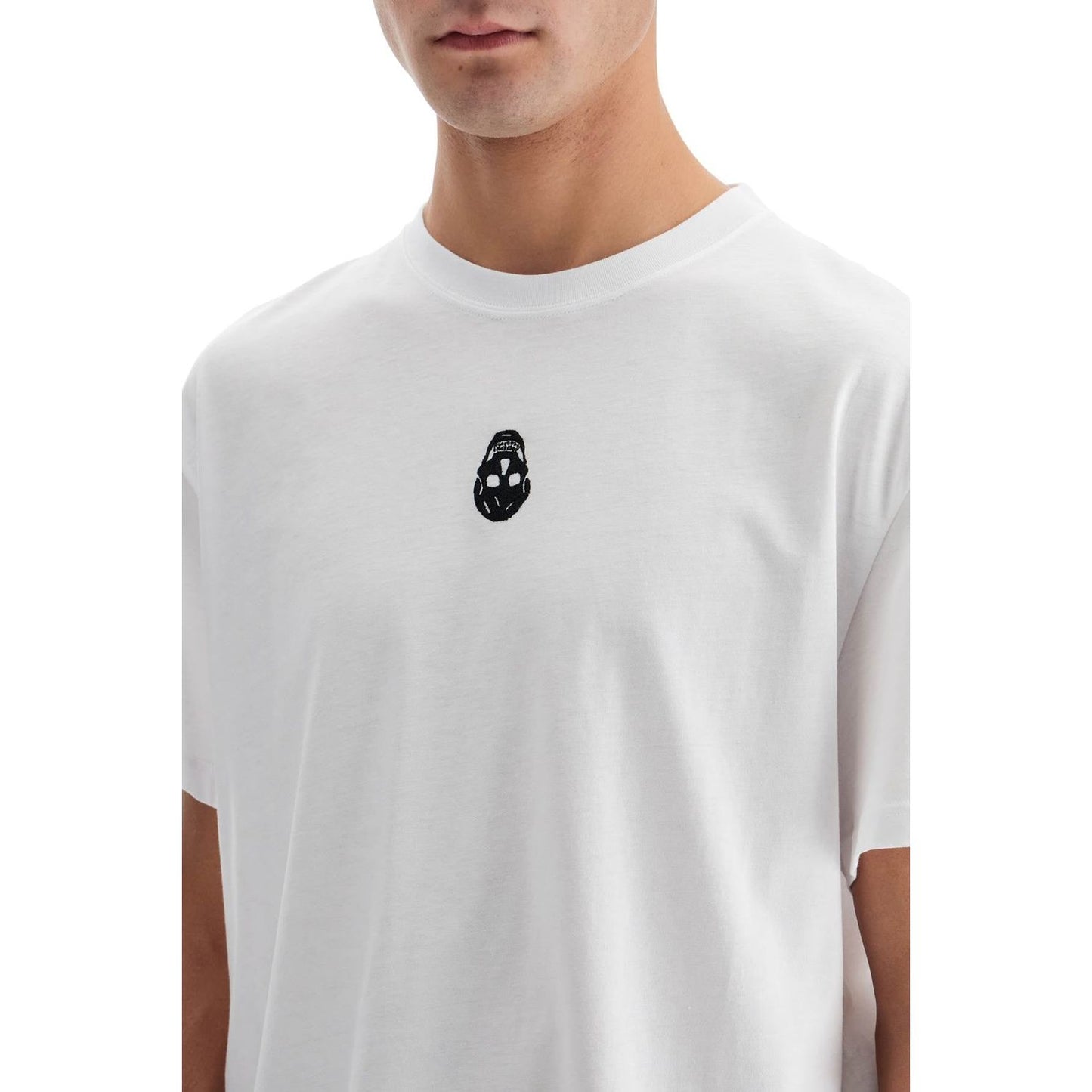 Alexander Mcqueen skull embroidered t-shirt Topwear Alexander Mcqueen