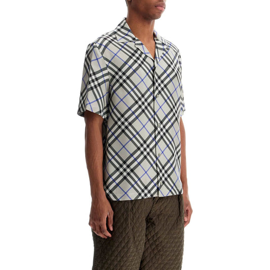 Burberry ered silk short-sleeved shirt Shirts Burberry