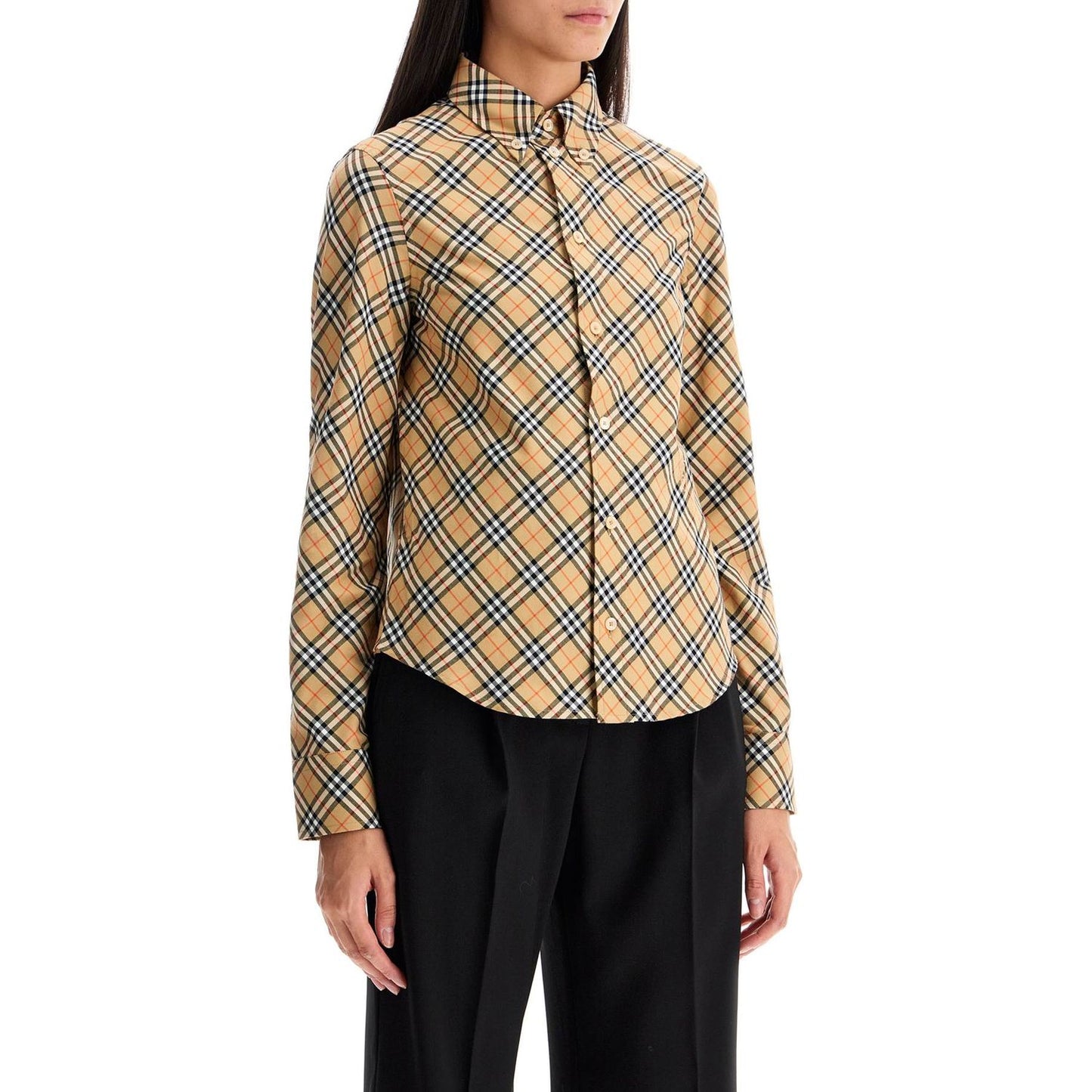 Burberry ered shirt with button-down Topwear Burberry