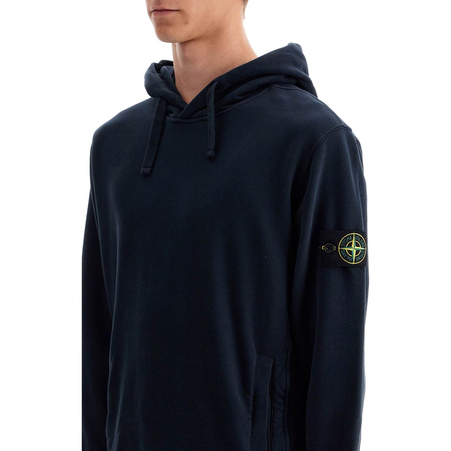 Stone Island organic cotton hoodie with hood Topwear Stone Island