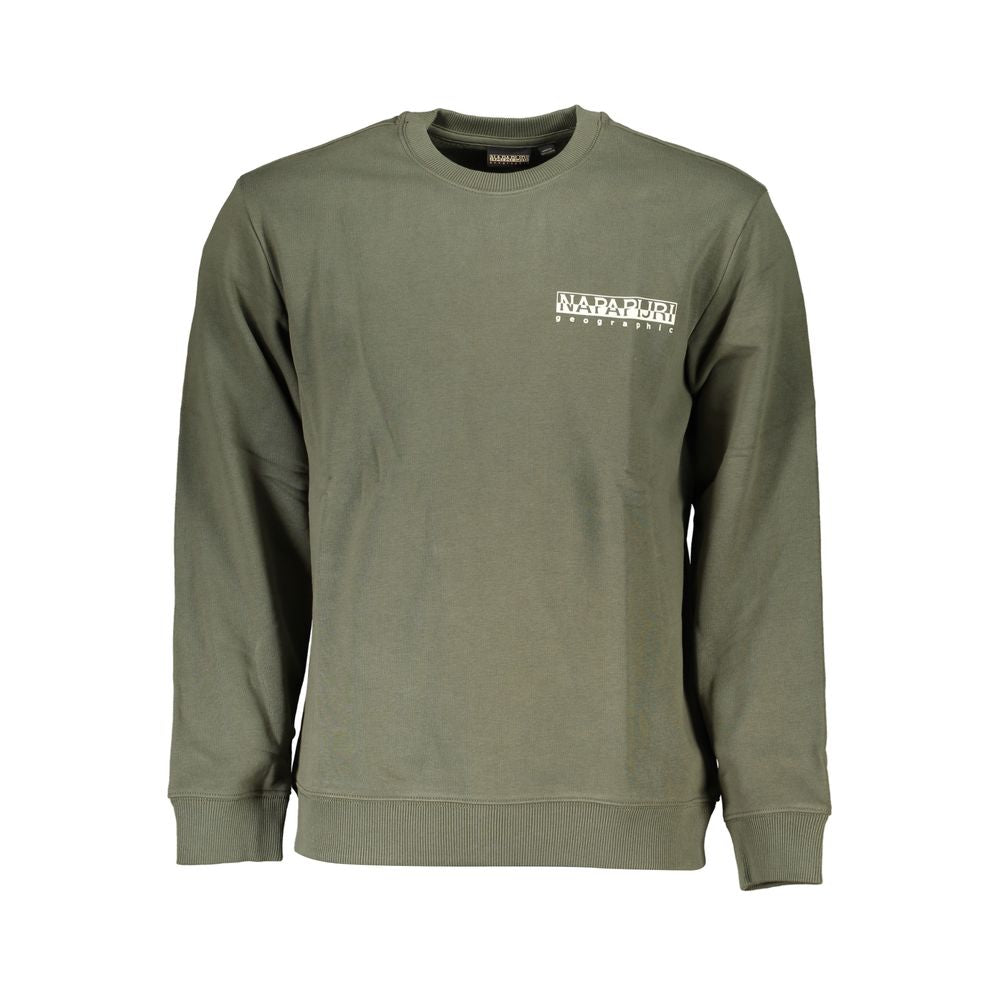 Napapijri Green Cotton Sweatshirt Napapijri