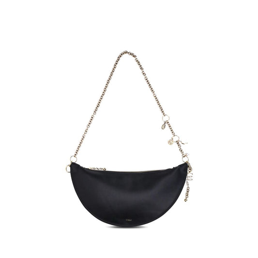 Chloé Black Calf Leather Bos Taurus Shoulder Bag 1728,72470364320,Bags,Black,Chloé,New with tags,Shoulder Bags - Bags,Women