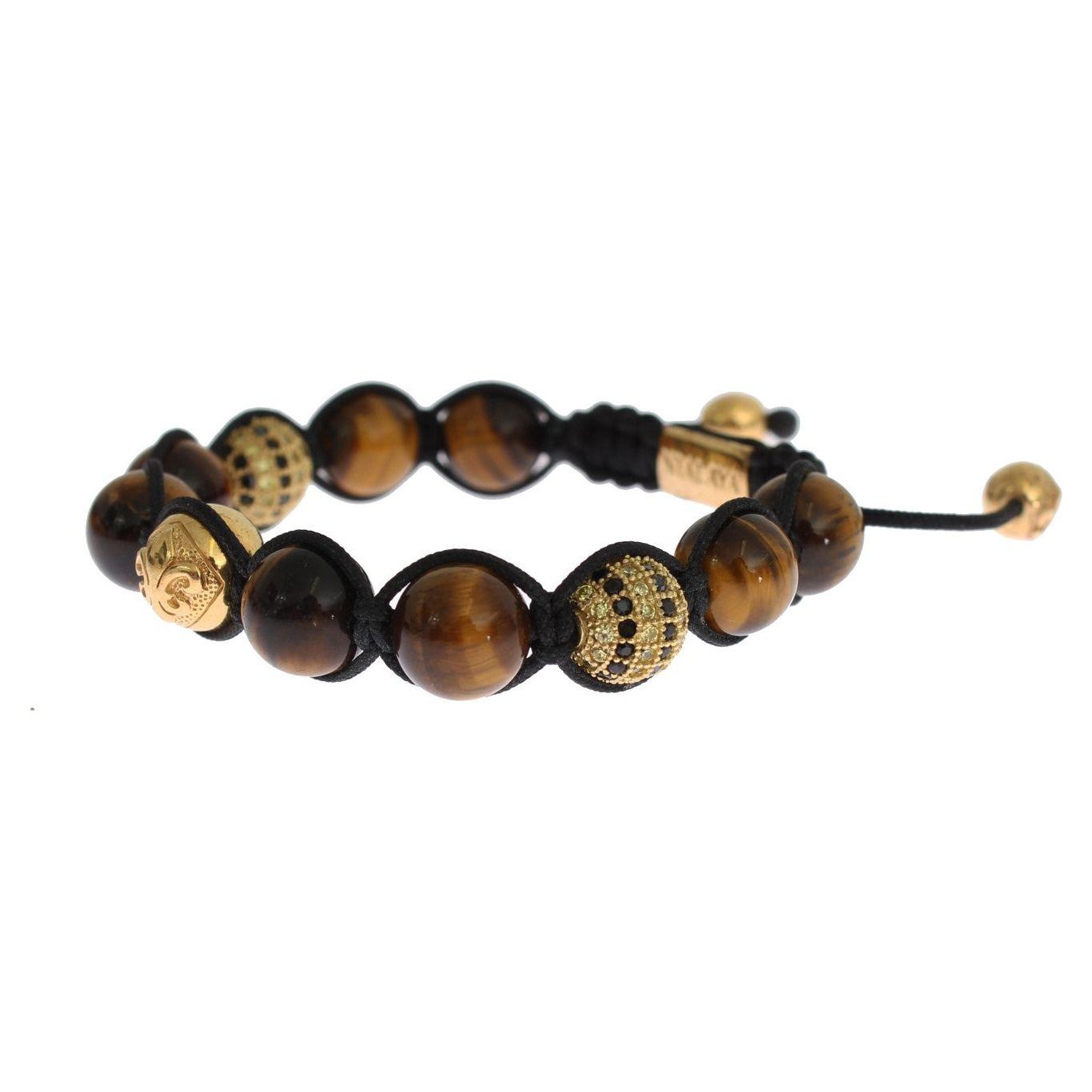 Nialaya Chic Multicolor CZ & Tigers Eye Bracelet Bracelet Nialaya