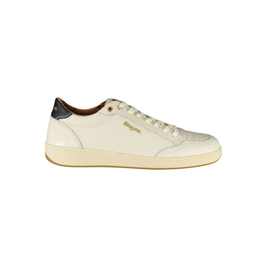 Blauer White Polyurethane Men Sneaker 1728,67403481248,Blauer,EU40/US7,EU41/US8,EU42/US9,Low Tops - Sneakers - Shoes,Men,New with tags,Shoes,Sneakers - Shoes,White