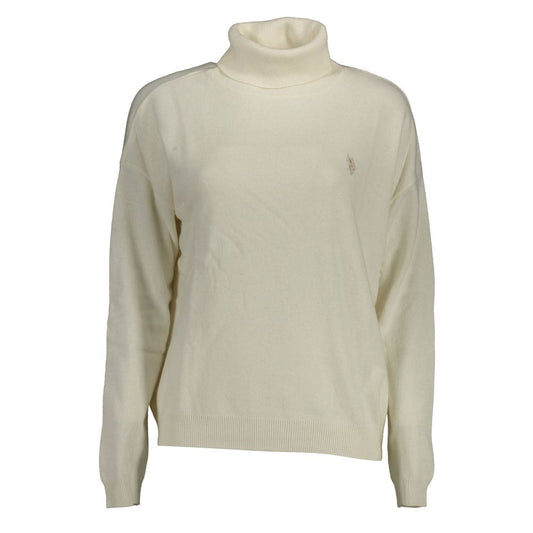 U.S. POLO ASSN. Bianco Polyamide Women Sweater 1728,67403481248,Clothing,L,New with tags,Sweaters - Clothing,Sweaters - Women - Clothing,Turtlenecks - Sweaters - Clothing,U.S. POLO ASSN.,White,Women,Women - Clothing,XL,XXL