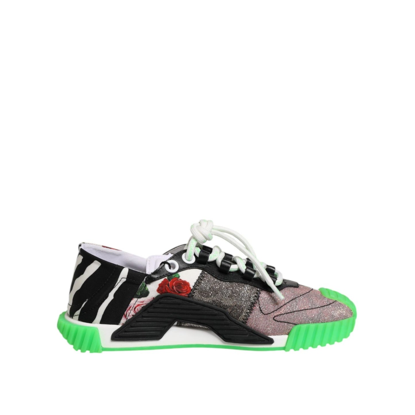 Dolce & Gabbana Multicor DG Logo Leopard Cherry Sneaker Shoes 1% Elastane,1728,4% Cotton,67345645728,8% Nylon,Chunky - Sneakers - Shoes,Dolce & Gabbana,EU35/US4.5,EU37/US6.5,Low Tops - Sneakers - Shoes,Material: 87% Calfskin,Multicolor,New with tags,Shoes