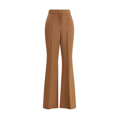 Fendi Brown Wool Flared Pants