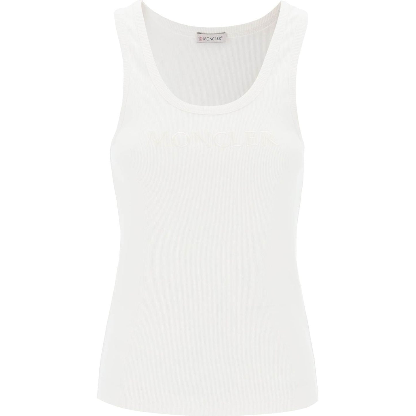 Moncler sleeveless ribbed jersey top Topwear Moncler