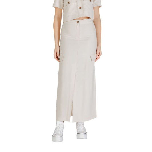 Jacqueline De Yong Beige Viscose Long Skirt 1728,71956299936,Beige,Clothing,IT40|S,IT42|M,Jacqueline De Yong,Long - Skirts - Clothing,New with tags,Skirts - Clothing,Women